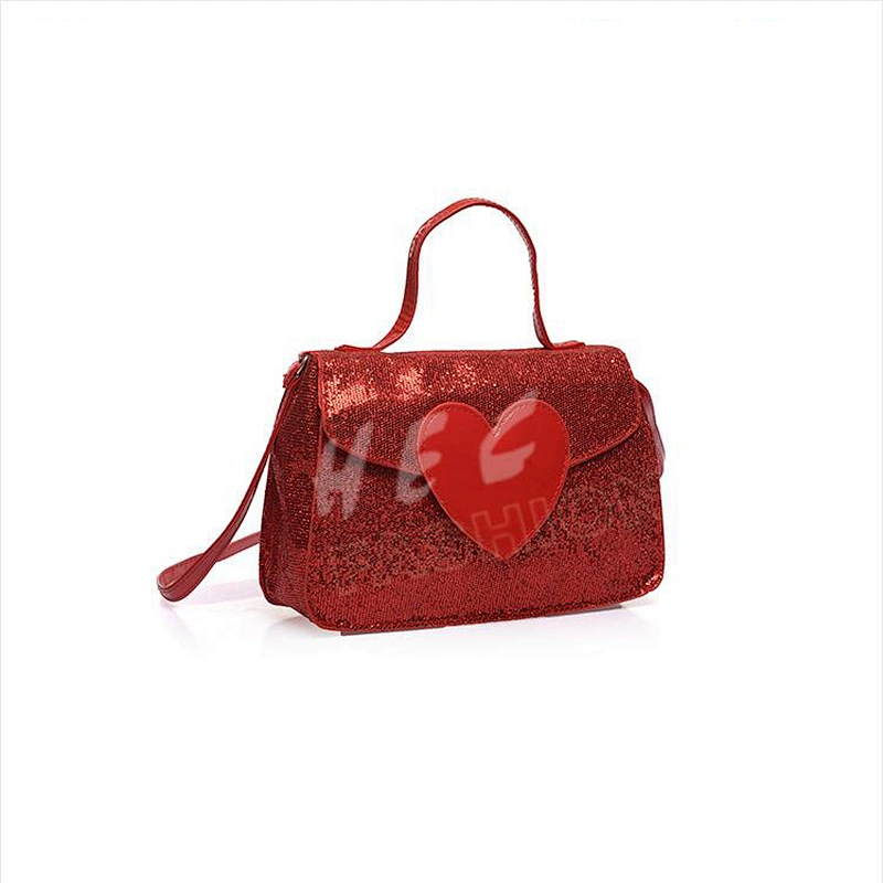 HEC Free Sample Available Cheap Price FashionGlitter PVC Kid Bag For Girls
