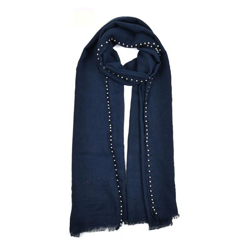 HEC OEM Factory China Price Long Plain Color Polyester Women Scarf
