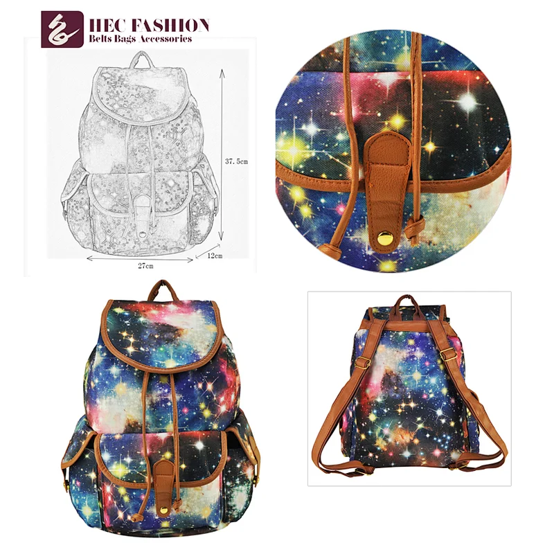 HEC Hot Products To Sell Online Cheap School And Travelling Canvas Backpack With Logo