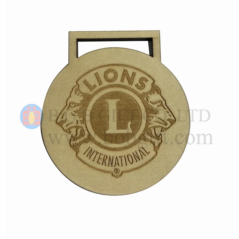 Wooden Medals Eco-friendly medal ribbon metal