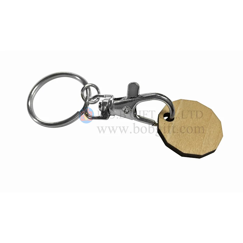 Wooden Trolley Coins TT token keychain