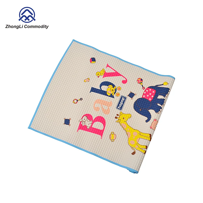 Cute Cartoon Waterproof Breathable Air Filled Rubber Cot Sheet