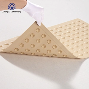 Hot Sell Bubble Non Slip Fast Drying  BathTub Mat with big sucker