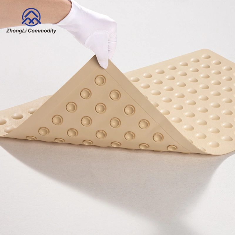 Hot Sell Bubble Non Slip Fast Drying BathTub Mat with big sucker