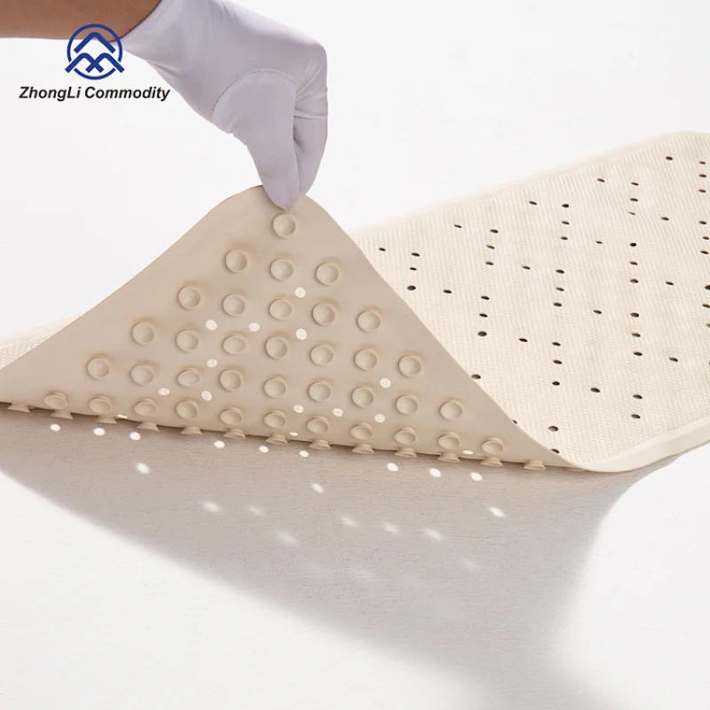 Eco-friendly Safety Non-slip Bath Tub Mat Shower  Natural Rubber Bathroom Mat