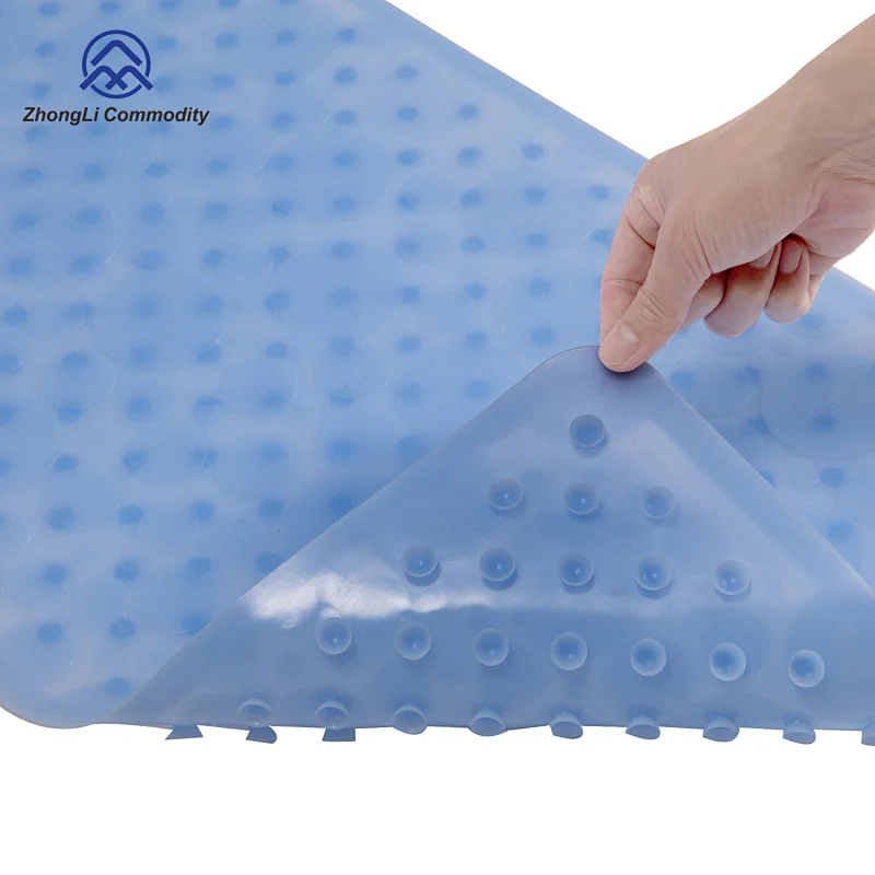 Factory Directly Custom Silicone Bath Mat, Footmat with Suction Cups