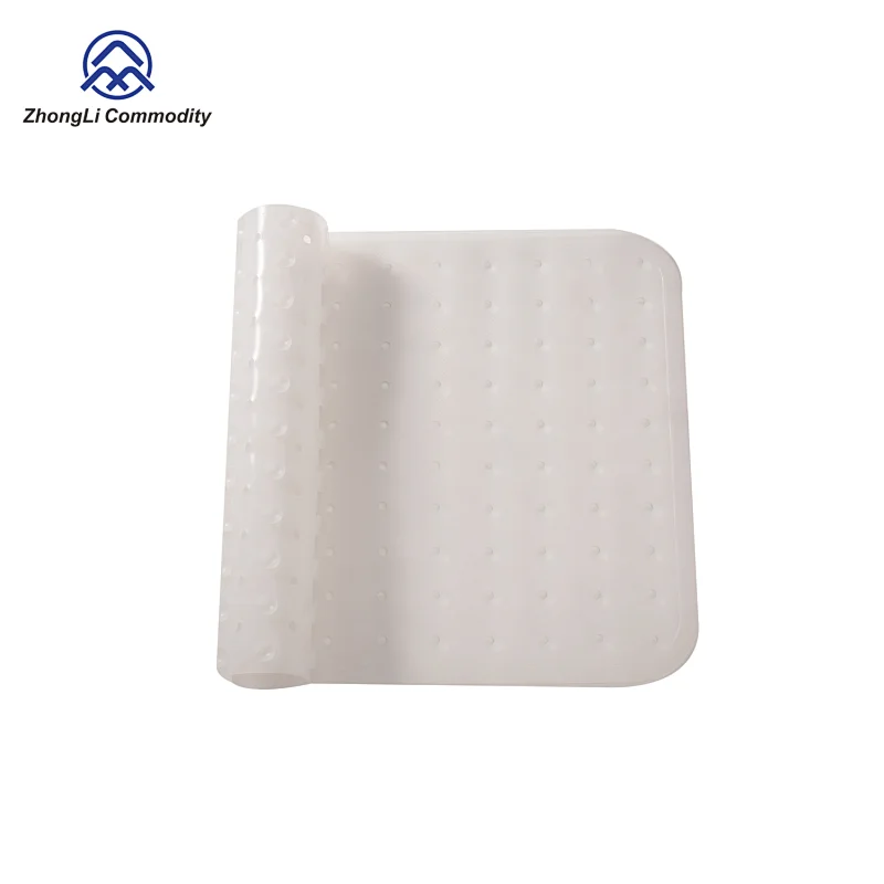 Transparent Silicone Bathtub Mat Anti Slip Bath Mat