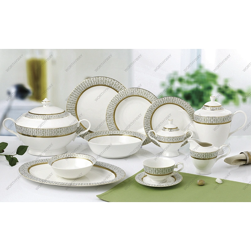 61pcs Dinner set Magic metalic