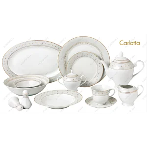 57pcs gold dinner set Carlotta