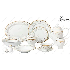 57pcs gold dinner set Greta