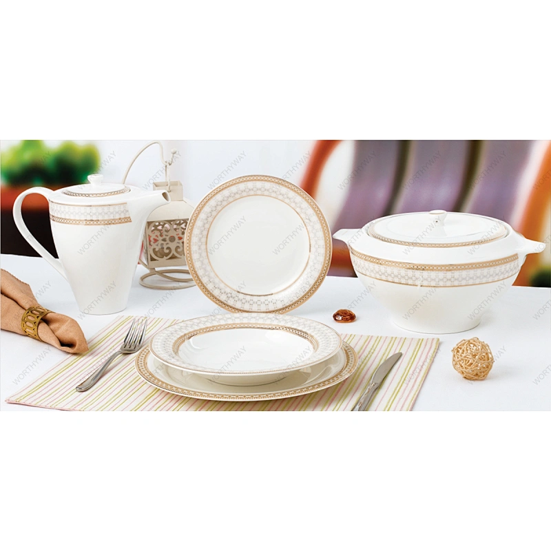 62pcs gold dinner set 8094-1G