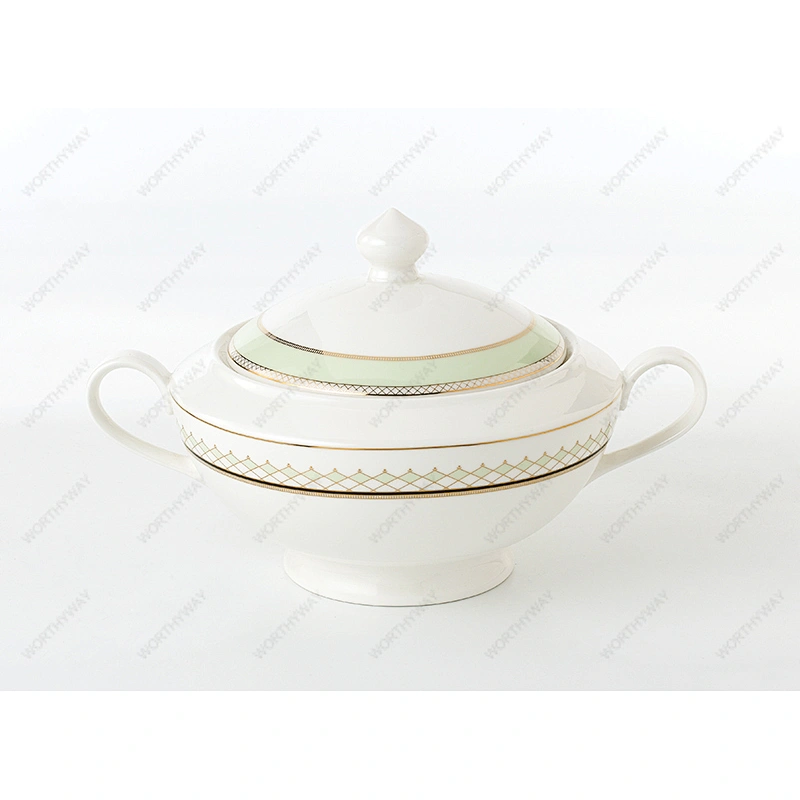 bone porcelain dinner set 7607 for 6/8/12 persons