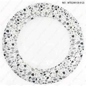 Fine porcelain dinner set with embossed finish for 4/6 persons-WTD200130-0