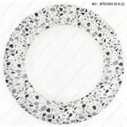 Fine porcelain dinner set with embossed finish for 4/6 persons-WTD200130-0