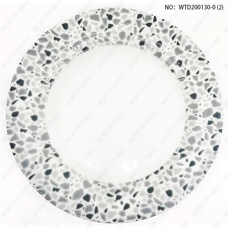 Fine porcelain dinner set with embossed finish for 4/6 persons-WTD200130-0