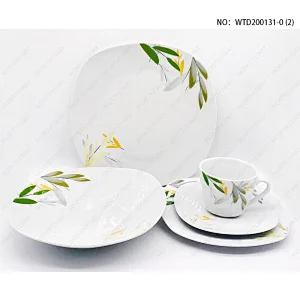 Fine porcelain dinner set in square shape for 4/6 persons-WTD200131-0