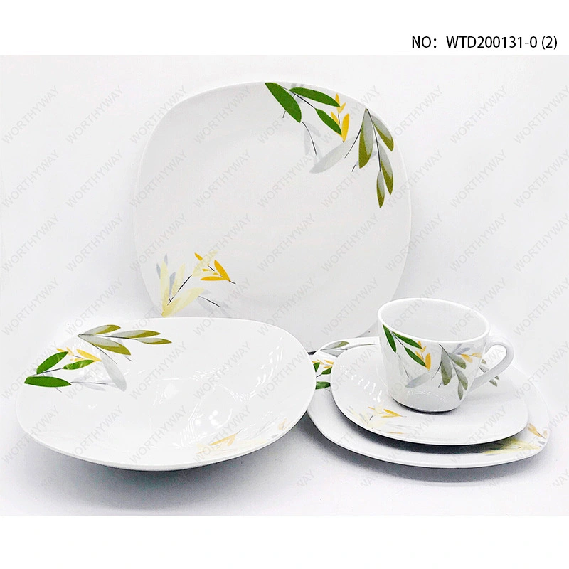 Fine porcelain dinner set in square shape for 4/6 persons-WTD200131-0