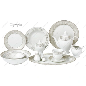 57pcs platinum dinner set Olympia 7023