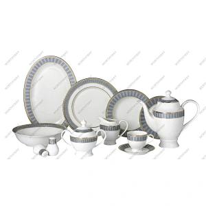 Blue M dinner set