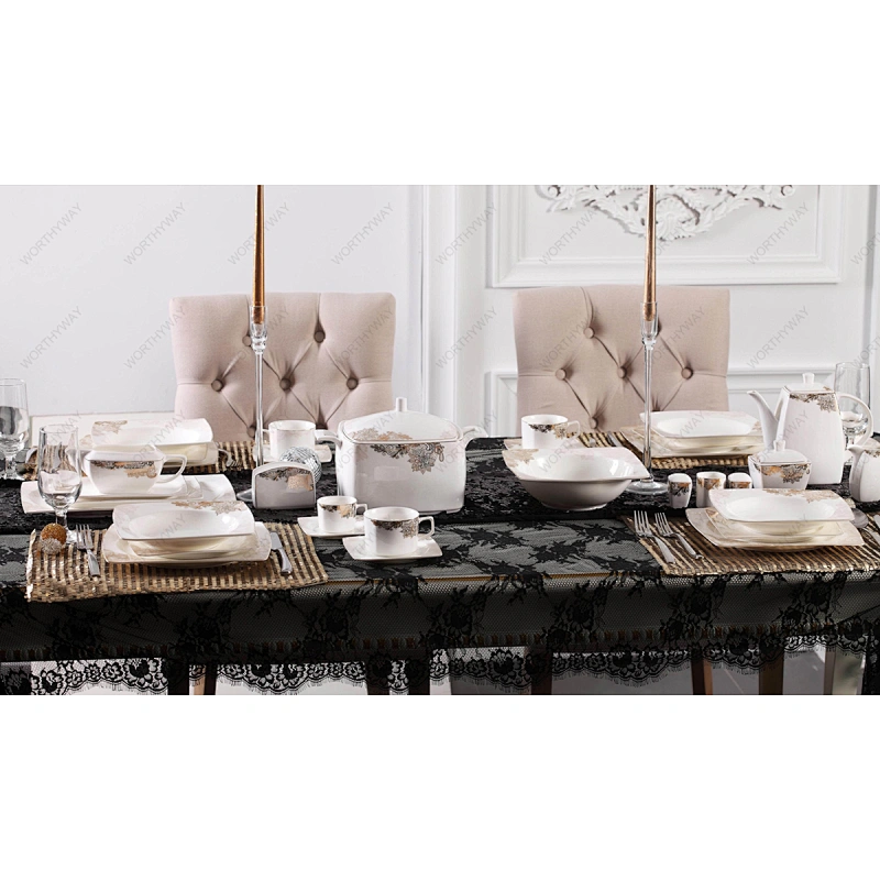 gold dinner set 6252G