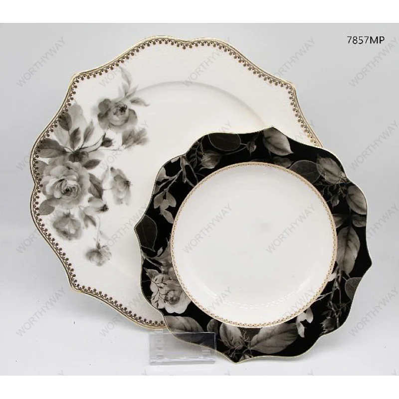 Dinner set Black Rose