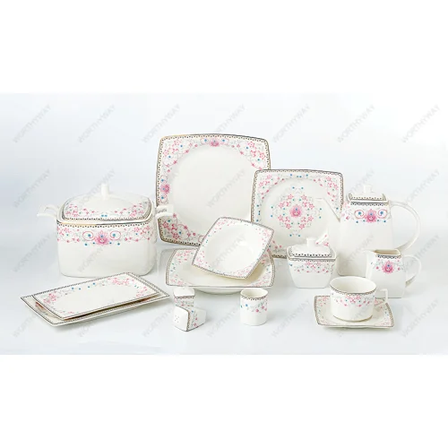 bone porcelain dinner set 7503 for 6/8/12 persons
