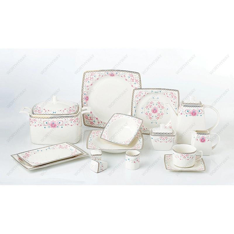 bone porcelain dinner set 7503 for 6/8/12 persons