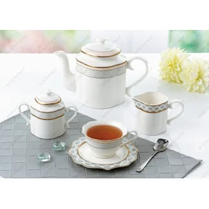 Victoria shape 15pcs tea set 6664-1E