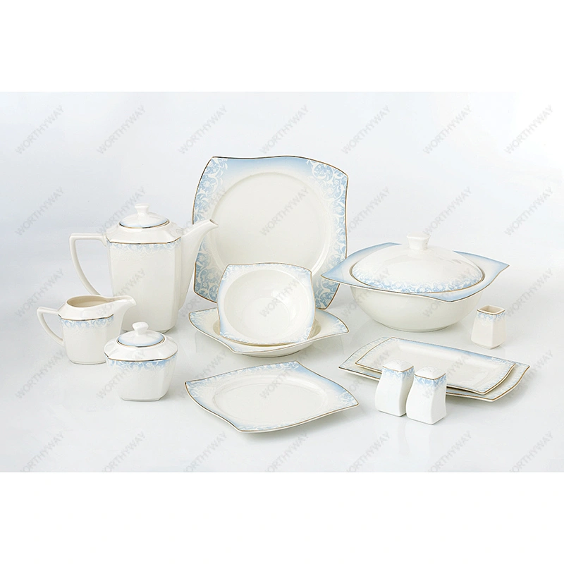 bone porcelain dinner set 7491 for 6/8/12 persons
