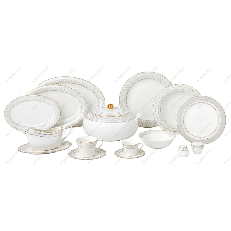 gold dinner set 7299G