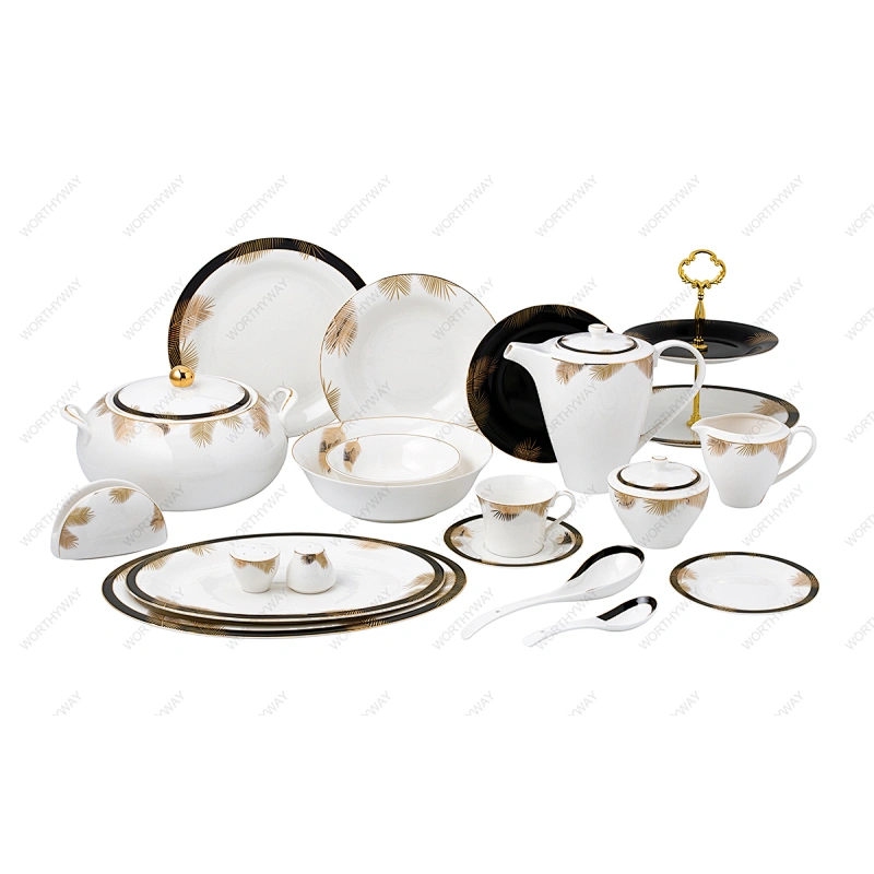 Golden Leaf dinner set