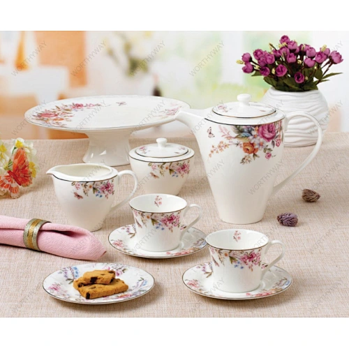 Round shape 22pcs tea set 6846