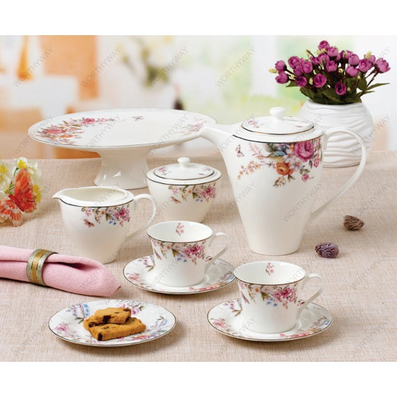 Round shape 22pcs tea set 6846