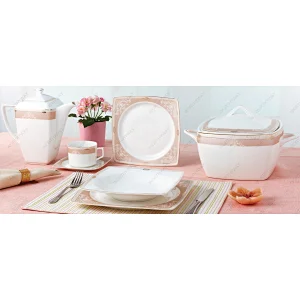 62pcs gold dinner set 7770