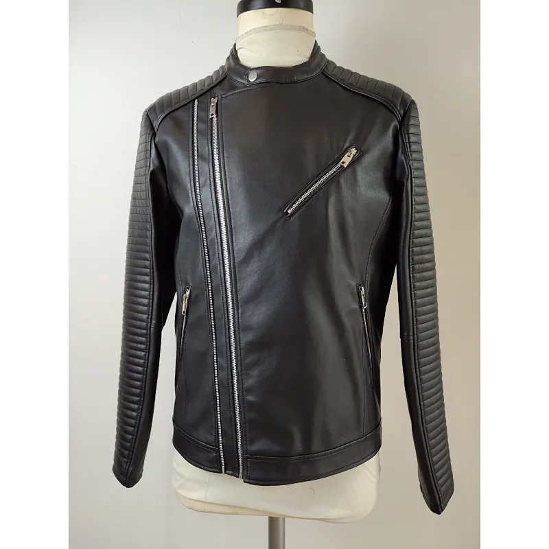 China supplier ex-factory price leather coat for men