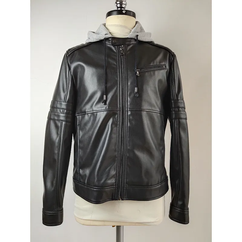 Fashion Leather Coat Men PU Jacket