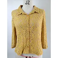 Hot Sale Yellow Lace Shirt for women