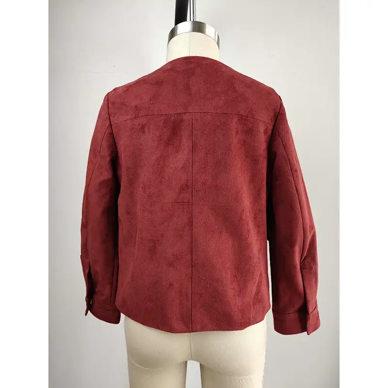 Hot seller suede long coat for girls