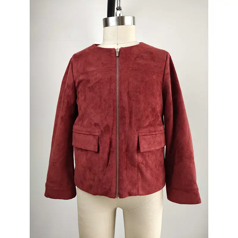 Hot seller suede long coat for girls