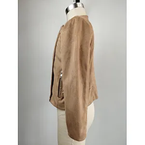 Sunny Baby Children's spring new girls suede coat