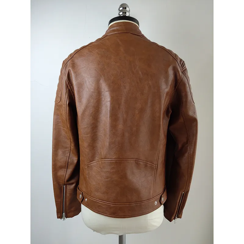 High Quality men pu leather jacket