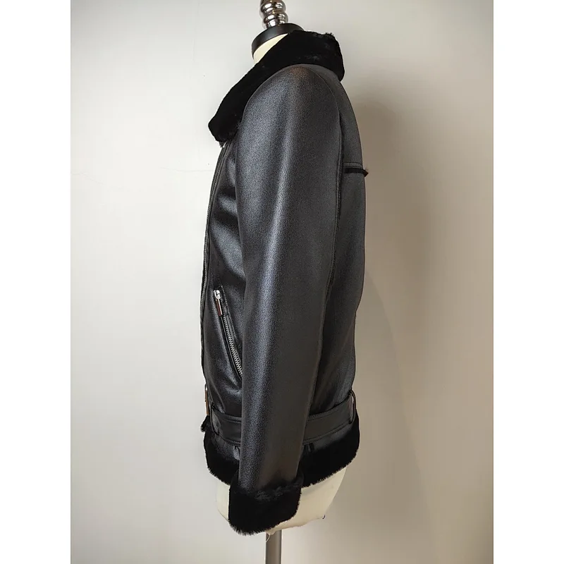 Men's winter jacket lapel warm windbreaker coat