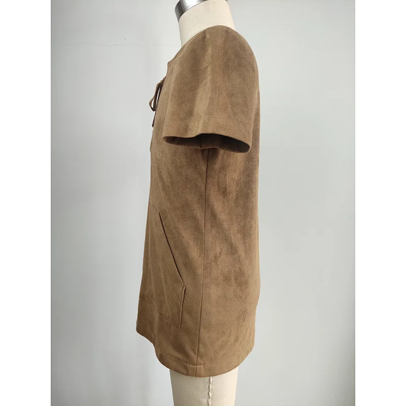 Suede dress for baby girls from China