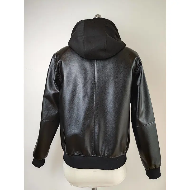 New Arrival Leather Jacket Windproof Coat for Men