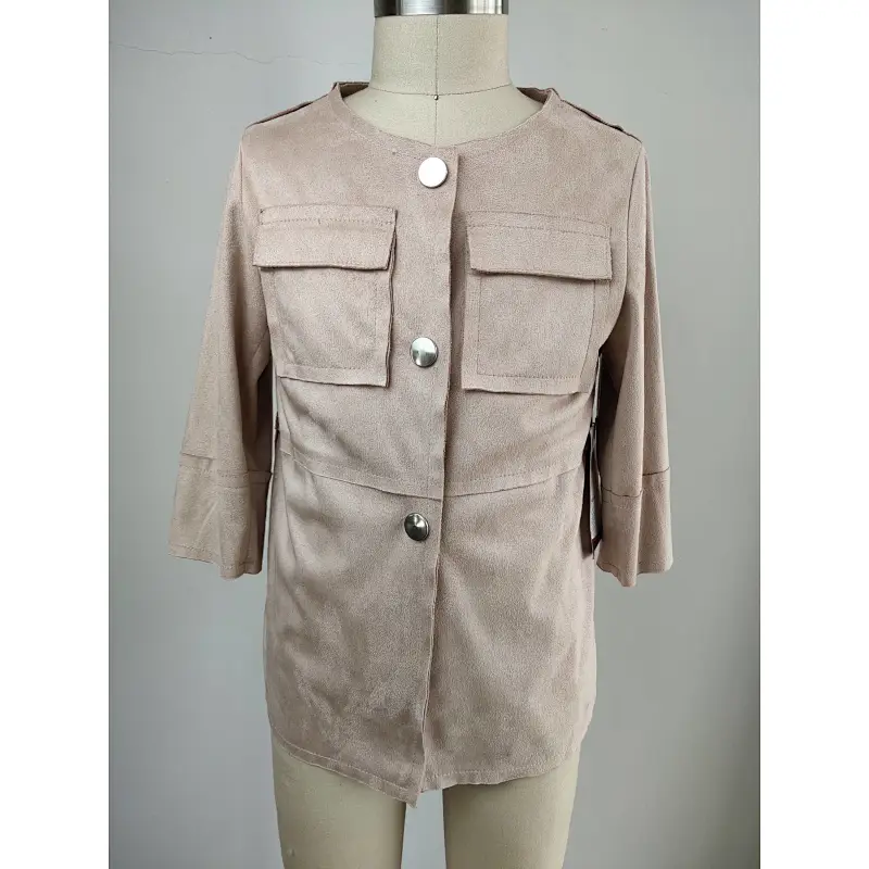 Ex-factory price suede coat for baby girls