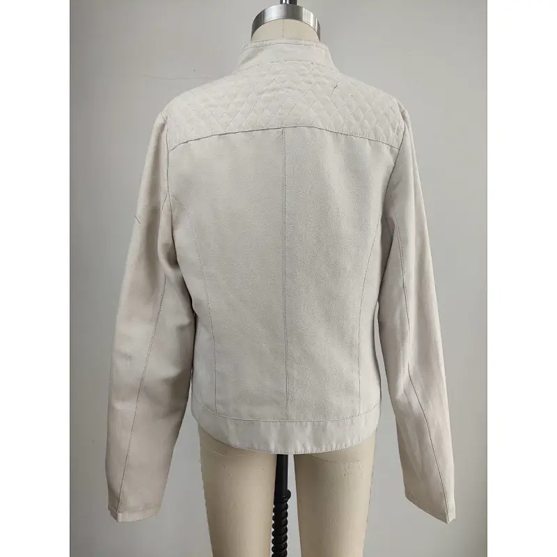High quality fancy girl pu coats