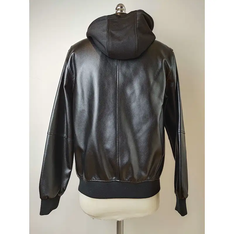 New mens Premium classic leather jacket