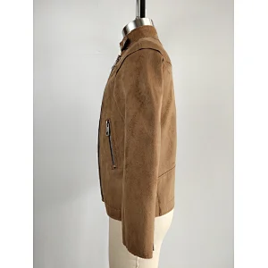 Fashion Brown Kids Suede Jacket Girls coat
