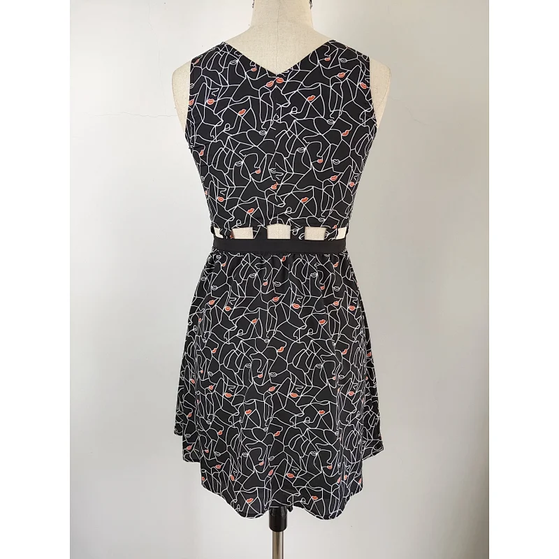 Women Fashionable Printed Dress
