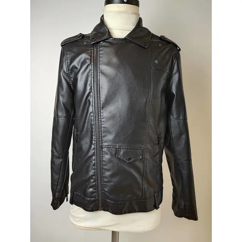 Modern style Men Waterproof PU coat